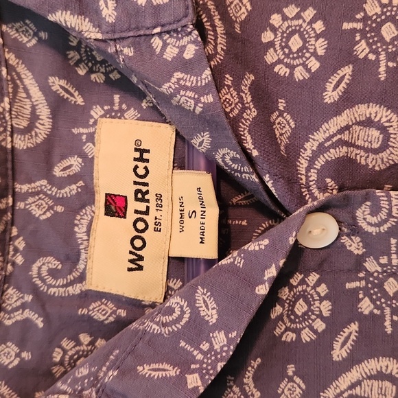 Woolrich's vintage paisley printed  button down - Picture 2 of 5